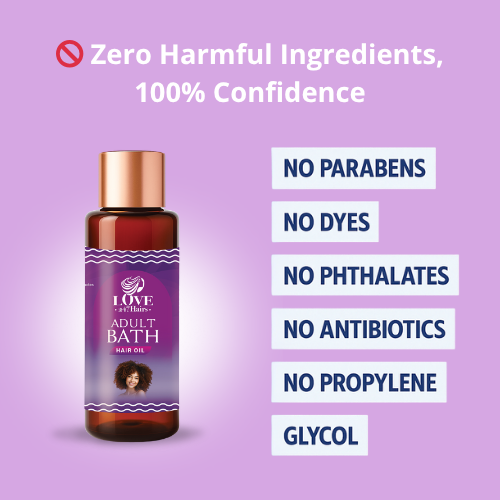 Adult bath Hair oil